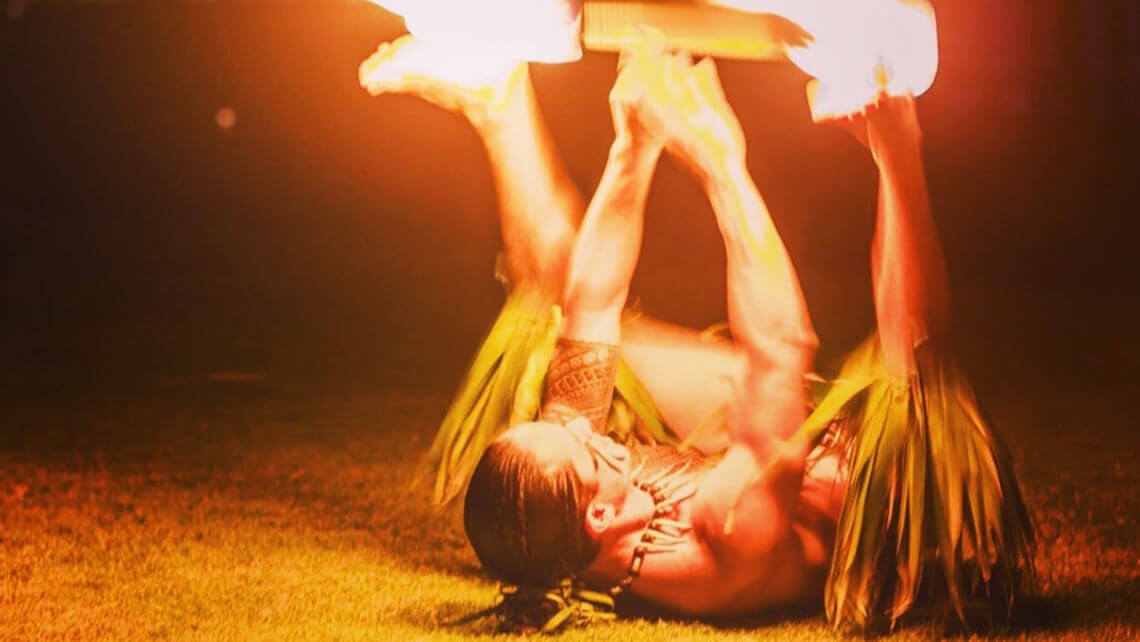 hawaiian fire dancer