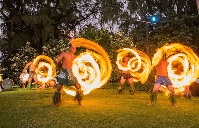 hawaiian fire dancers