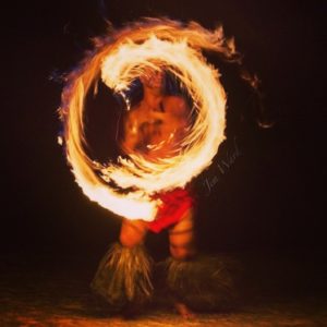 fire knife dancer from Hawaii Hula Company